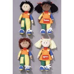 Image for Children's Factory Learn-To-Dress Dolls, Set of 4 from School Specialty