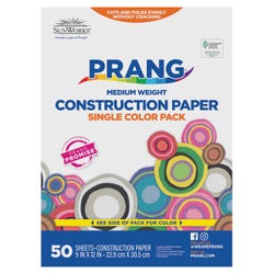 Image for Prang Medium Weight Construction Paper, 9 x 12 Inches, Bright Blue, 50 Sheets from School Specialty