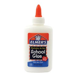 Image for Elmer's Washable No Run School Glue, 4 Ounces, White and Dries Clear from School Specialty