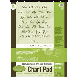 Image for Ecology Recycled Chart Pad, Unruled, 24 x 32 Inches, 70 Sheets from School Specialty