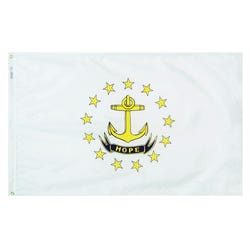 Image for Annin Nylon Rhode Island Heavy Weight Outdoor State Flag, 3 X 5 ft from School Specialty