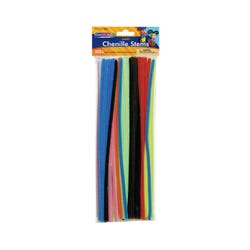 Image for Creativity Street Jumbo Chenille Stem Multi-Purpose, 1/4 X 12 Inches, Assorted Color, Pack of 100 from School Specialty