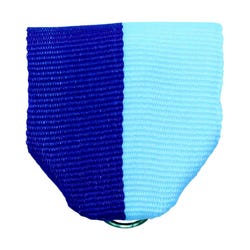Image for Pin Drape Ribbon, 1-1/2 x 1-3/8 Inches, Blue/White from School Specialty
