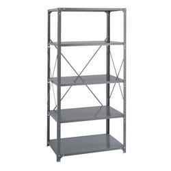 Image for Safco Commercial Shelving, 36 x 24 x 75 Inches, Steel, Dark Gray, 5-Shelves from School Specialty