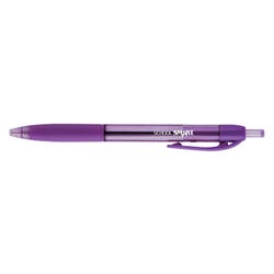 Image for School Smart Retractable Hybrid Gel and Ink Pens, Purple, Pack of 12 from School Specialty