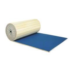 Image for AAI EZ Roll Non-Scored Carpet and Mat, 42 x 6 Feet, 2 Inch Thickness, Foam Backed/Polyethylene, Plush Blue from School Specialty