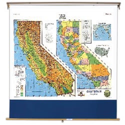 Image for Nystrom California Roller Map from School Specialty
