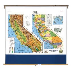 Nystrom California Roller Map, Item Number 088621