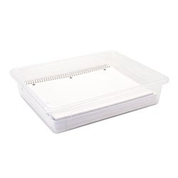 Image for School Smart Storage Tray, Letter Size, 10-3/4 x 13-1/4 x 3 Inches, Translucent, Pack of 5 from School Specialty