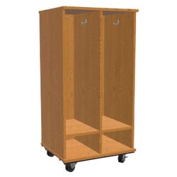 Image for Classroom Select Expanse Series Mobile Locker Cubbies with Bottom Shelves, 2 Hooks Per Cubby from School Specialty