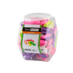 Image for Baumgartens Pencil Erasers, Assorted Neon Colors, Pack of 100 from School Specialty