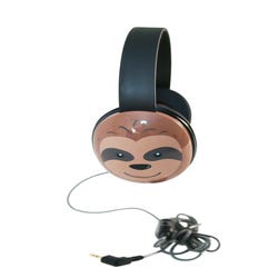Image for Califone Listening First 2810-BE Over-Ear Stereo Headphones, Inline Volume Control, 3.5mm Plug, Sloth from School Specialty