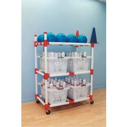 Image for Duracart Bowling Cart with Locking Casters, 41 x 24 x 56 Inches from School Specialty