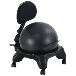 Image for Aeromat Adjustable Fit Ball Chair, 15 lbs, 21 X 22-1/2 X 32 - 34 Inches, Black from School Specialty