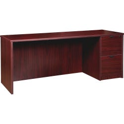 Image for Lorell Prominence Laminate Credenza, Right Pedestal, 72 x 24 x 29 Inches, Mahogany from School Specialty