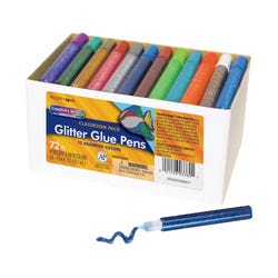 Image for Creativity Street Glitter Glue Pens, 10 Cubic Centimeter Tubes, Assorted Colors, Set of 72 from School Specialty