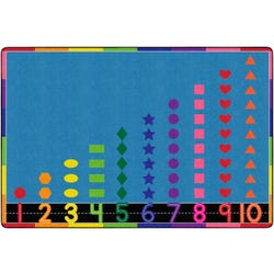 Image for Childcraft Count with Me Carpet, 6 x 9 Feet, Rectangle, Primary from School Specialty