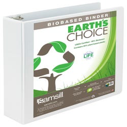 Image for Samsill Earth's Choice Eco-Friendly View Binder, 2 Inch D-Ring, White from School Specialty