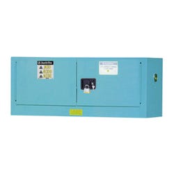 Justrite Corrosives and Acids Safety Cabinet, 12 Gallon, ChemCor Piggyback, Blue, 8913022, Item Number 1534193