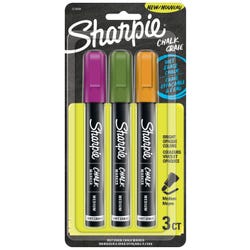 Sharpie Wet Erase Chalk Marker, Assorted Secondary Colors, Set of 3, Item Number 2047958