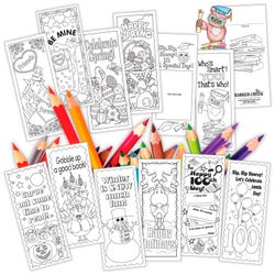 Image for Color Me! Celebrate the Year Bookmark Set from School Specialty