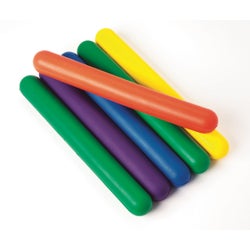 Image for FlagHouse Flying Colors Foam Activity Batons, 10 x 1 Inches, Set of 6 from School Specialty