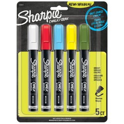 Image for Sharpie Wet Erase Chalk Marker, Assorted Standard Colors, Set of 5 from School Specialty