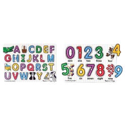 Image for Melissa & Doug Beginning Puzzles Alphabet and Numbers Set from School Specialty