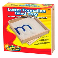 Primary Concepts Letter Formation Sand Tray, 8 x 8 inches, Item Number 1567690