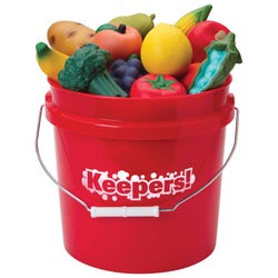 Image for FlagHouse Junior Keepers! Bucket Fruits and Veggies, Set of 24 from School Specialty