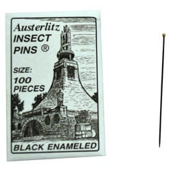 Image for EISCO Premium Insect Entomology Dissection Pins, Size 2, Museum Grade, Pack of 100 from School Specialty
