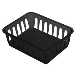 Image for Storex Supply Baskets, 6 x 5 x 2-1/4 Inches, Black, Pack of 12 from School Specialty