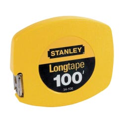 Image for Stanley Long Tape, 3/8 in W, 100 ft, Steel from School Specialty