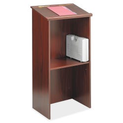 Image for Safco Stand-Up Lectern, 23 W X 15-3/4 D X 46 H in, Mahogany from School Specialty