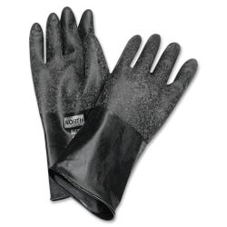 Image for Northern Safety Unsupported Butyl Chemical Protection Gloves, 14 in, Size 10, 17 mil, 1 pair, Black from School Specialty