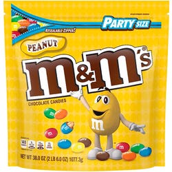 M&M's Peanut Chocolate Candies, 2.37 Pound Bag, Item Number 2050212