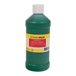 Image for School Smart Washable Finger Paint, Green, 1 Pint Bottle from School Specialty