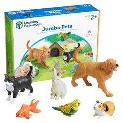 Image for Learning Resources Jumbo Pets, Set of 6 from School Specialty