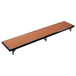 Image for National Public Seating Straight Standing Choral Riser with Hardboard Surface - 96 x 18 x 8 inches from School Specialty