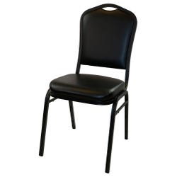 Image for NPS 9300 Stackable Chair, Fabric Seat, 17-3/4 x 22 x 37 Inches, Panther Black, Sandtex Black Frame from School Specialty