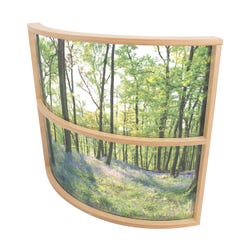 Image for Nature View Curved Divider Panel, 41 x 11 x 36 Inches from School Specialty