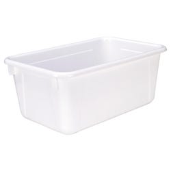 School Smart Storage Tray, 7-7/8 x 12-1/4 x 5-3/8 Inches, White, Item Number 081949