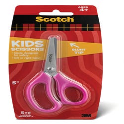 Image for Scotch Blunt Tip Kids Scissors, 5 Inches, Stainless Steel Blade, Assorted Colors from School Specialty