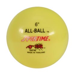 Image for Sportime Inflatable All-Ball, Multi-Purpose, 6 Inches, Yellow, Each from School Specialty