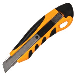 Image for Sparco Heavy Duty Utility Knife, Stainless Steel Blade, Anti-Slip Rubber Grip PVC Handle, Yellow/Black from School Specialty
