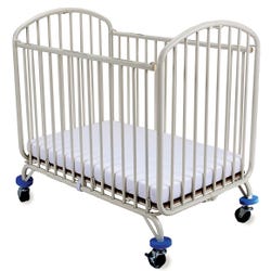 Image for L.A. Baby Folding Crib, White, 39-1/2 x 24-1/4 x 37-1/2 Inches from School Specialty