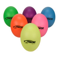 Sportime Coated Balls, Assorted Neon Colors, 6.25 Inches, Set of 6, Item Number 2023944