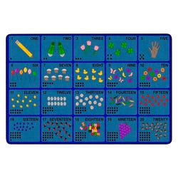 Image for Childcraft Learn to Count Carpet, 6 x 9 Feet, Rectangle from School Specialty