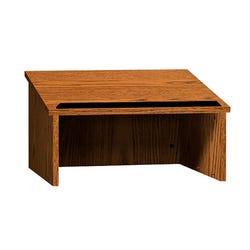 Image for Ironwood Portable Tabletop Lectern, 23 x 16 x 13-3/4 Inches, Wood, Light Oak from School Specialty