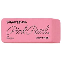 Image for Paper Mate Pink Pearl Premium Large Eraser, Pink, Pack of 12 from School Specialty